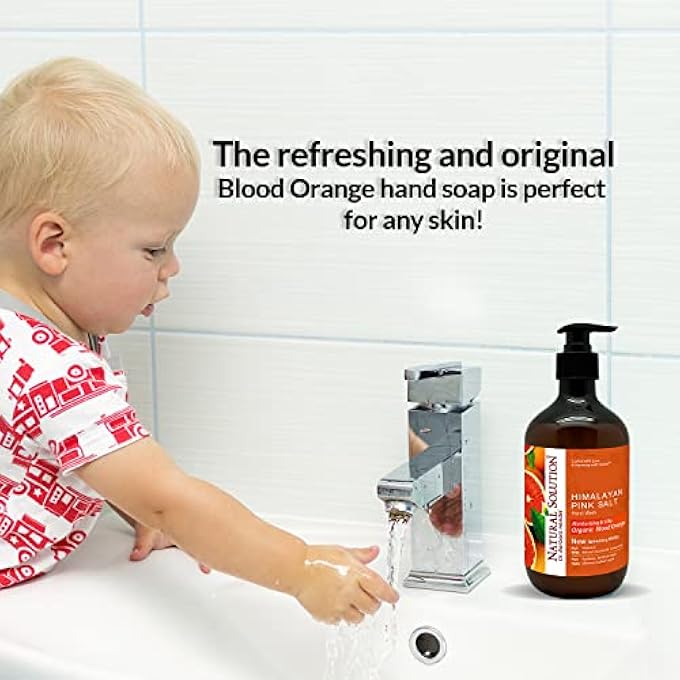 Natural Solution BLOOD ORANGE AND HIMALAYAN PINK SALT LIQUID HAND SOAP BY DR BARBARA HENDEL- 14 OZ - Image 3